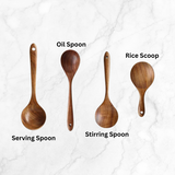 Eco-Friendly Teak Wood Kitchen Utensil Set (7-piece)