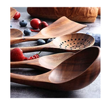 Eco-Friendly Teak Wood Kitchen Utensil Set (7-piece)